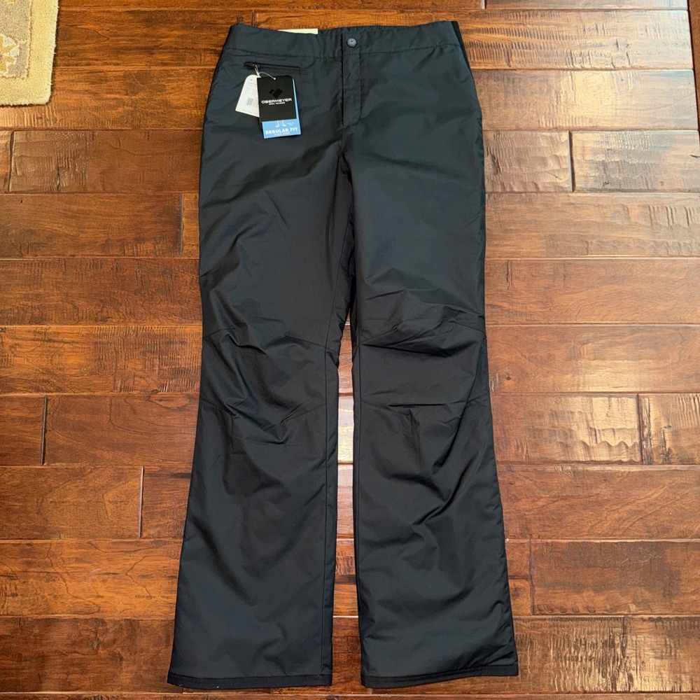 Obermeyer Women's Sugarbush Ski Snow Pant Black Size 12 Long High Rise NWT